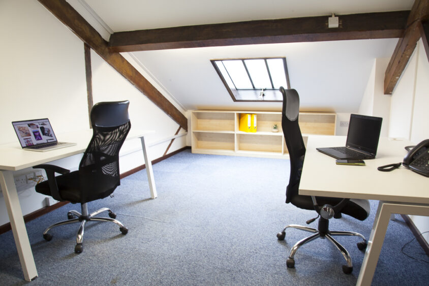 Fully furnished 2 workstation offices; Just bring a laptop and start working! banner